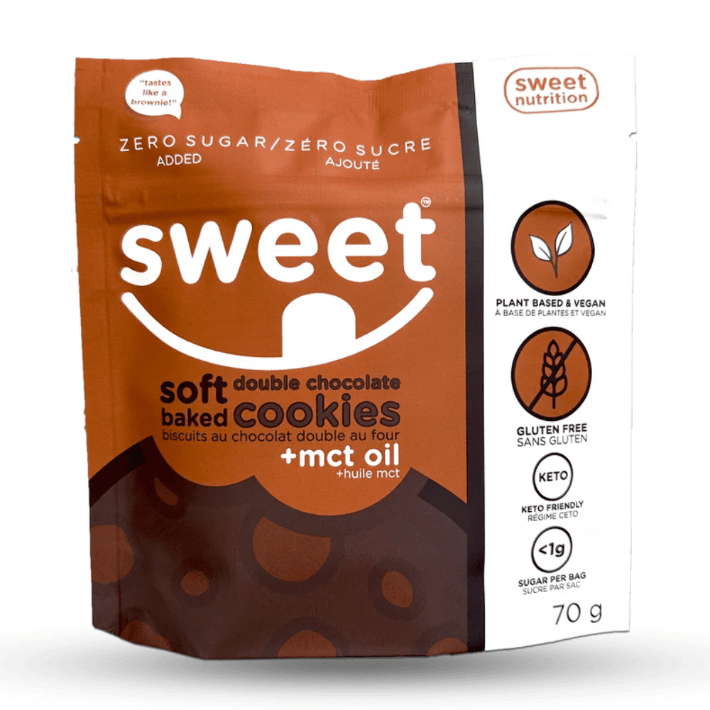 Sweet Nutrition Soft Baked Double Chocolate Cookies Sweet And Sprouted Canada