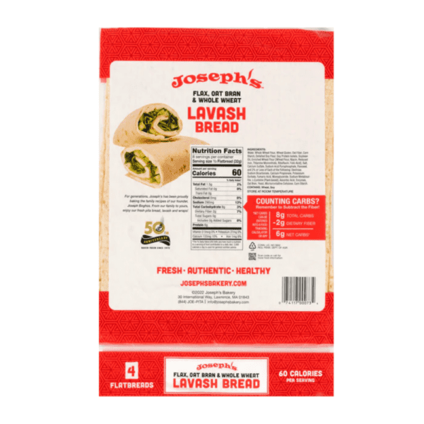 Josephs Lavash Bread, 8 servings