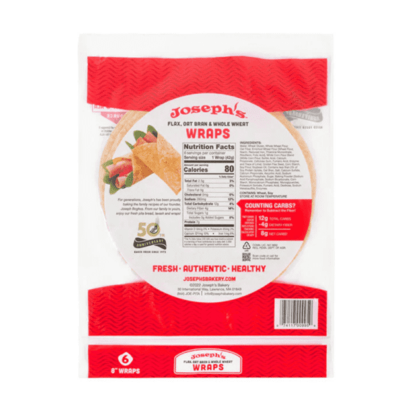 Josephs tortillas, pack of 6 wraps
