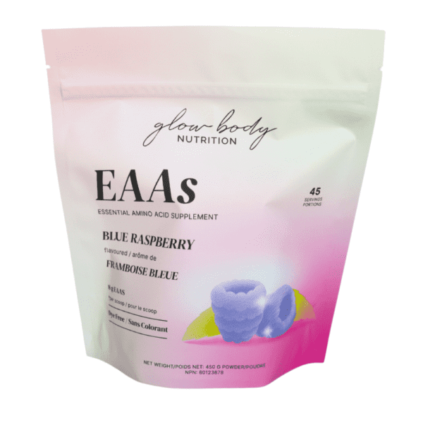 🍁 Glow Body EAA's - Blue Raspberry, 450g - 45 Servings