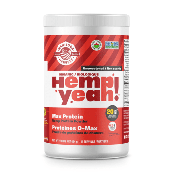🍁 Hemp Yeah! Max Protein Unsweetened, 454g