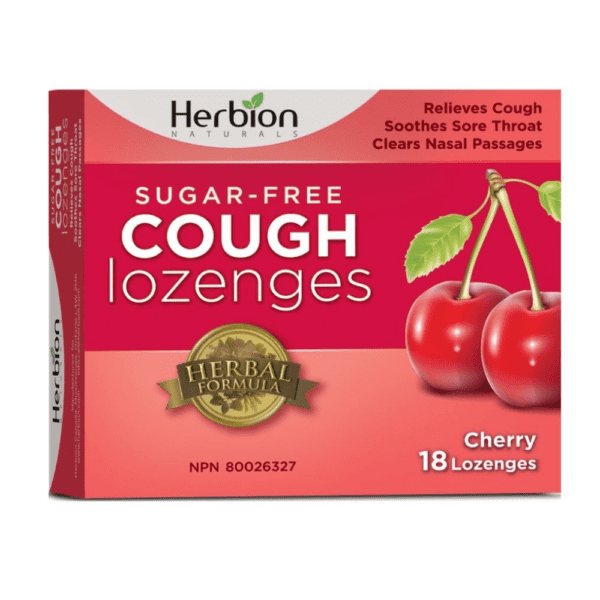 Herbion Naturals Sugar – Free Cough Lozenges - CHERRY