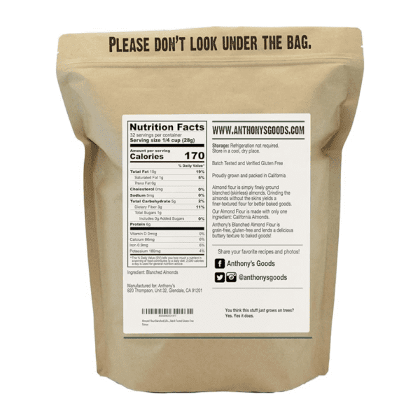 Anthony's Organic Almond Flour, 2 lbs