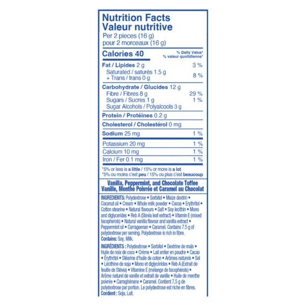 🍁 Toffee with Stevia, 90g