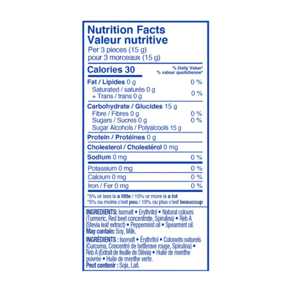 🍁 Striped Mints with Stevia, 90g