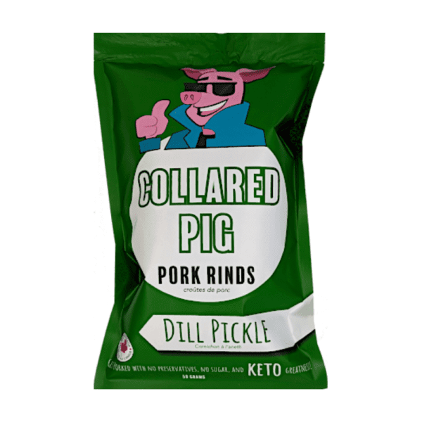 🍁 Collared Pig Pork Rinds - Dill Pickle, 50g