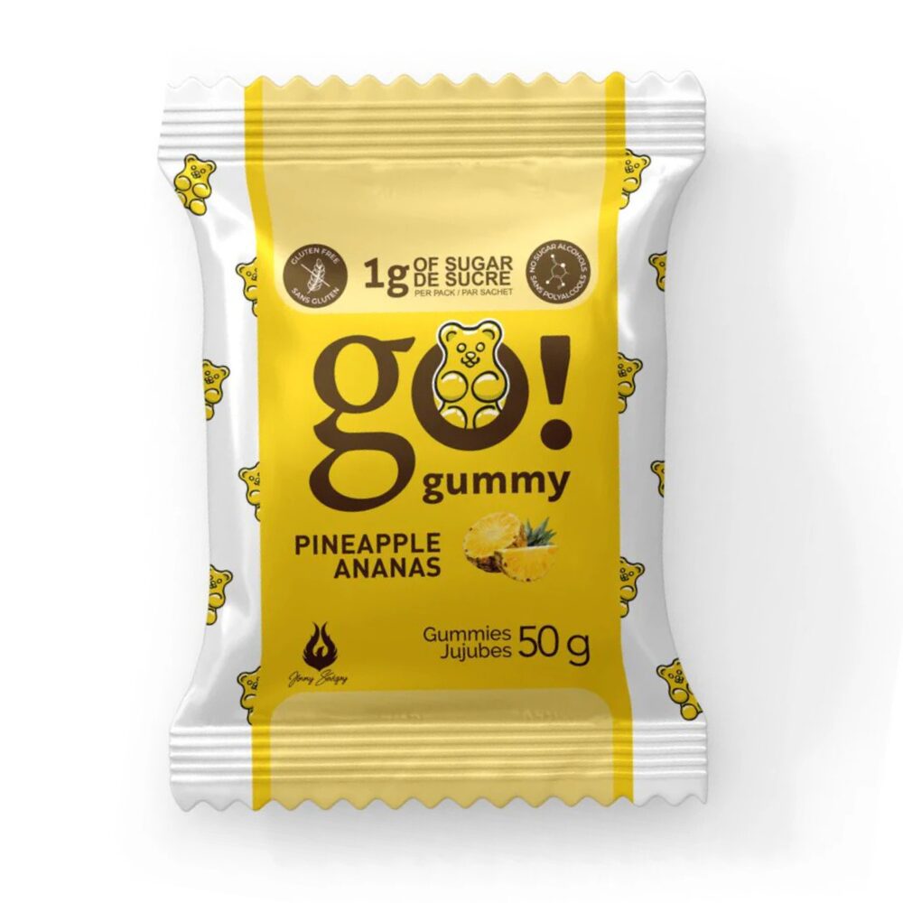 Go Gummy - Pineapple, 50g bag