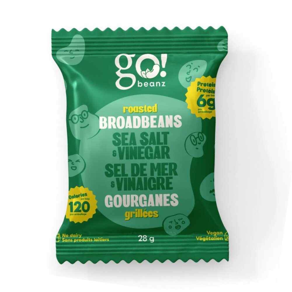 🍁 GO Beanz Broadbeans - Salt & Vinegar, 28g bag