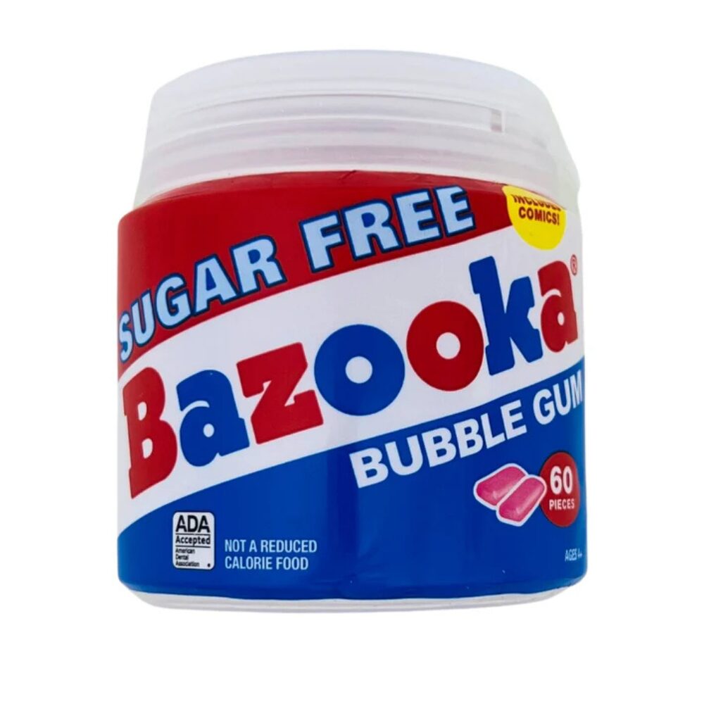 Bazooka Sugar Free Gum, 60 pieces