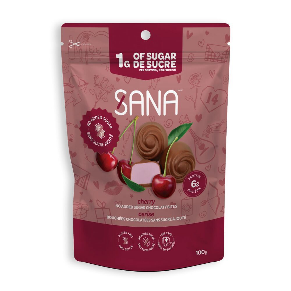 🍁 Sana Milk chocolaty bites - Cherry, 100g