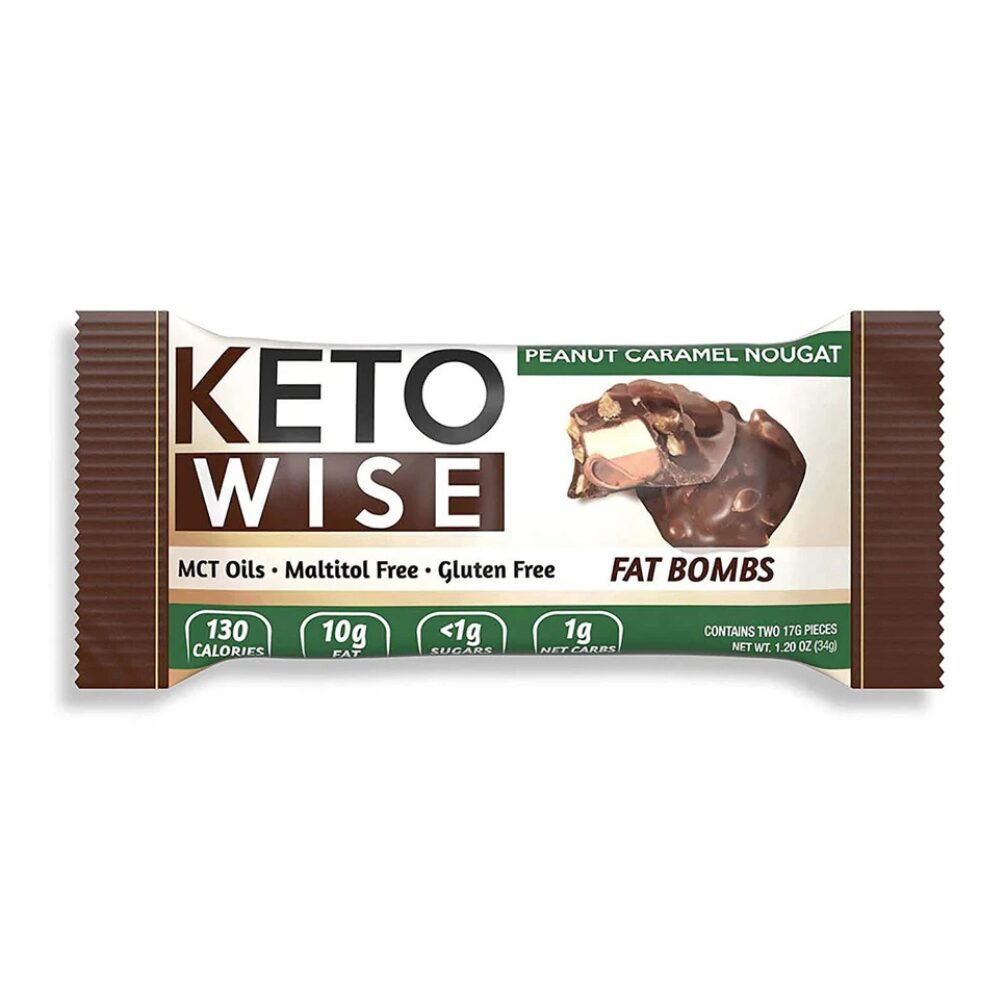 Keto Wise Fat Bombs - Peanut Caramel Nougat, 32g