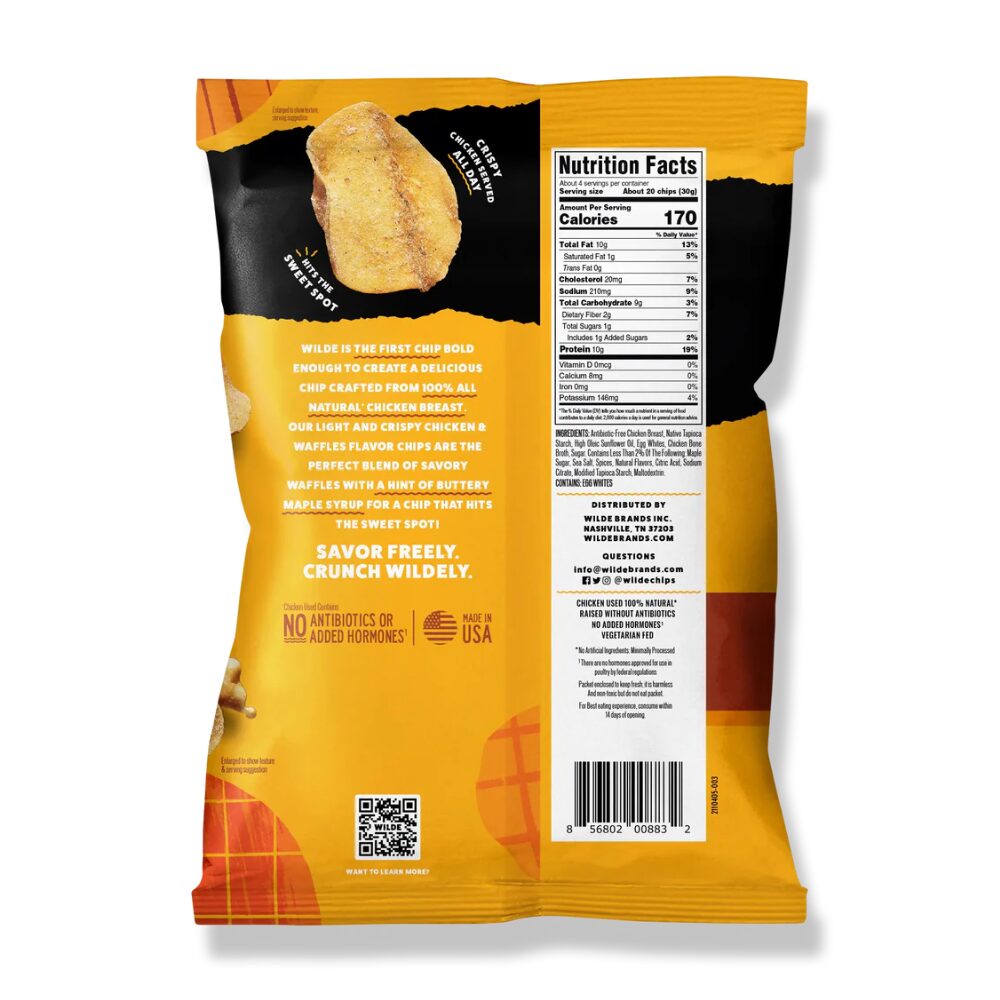 Wilde Protein Chips - Chicken & Waffles, 58g
