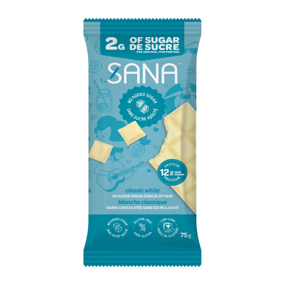 🍁 Sana White Chocolaty Bar - Classic, 75g