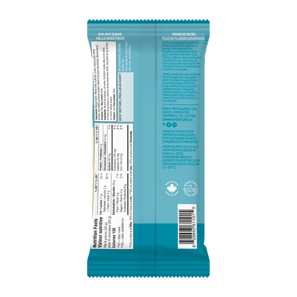 🍁 Sana White Chocolaty Bar - Classic, 75g