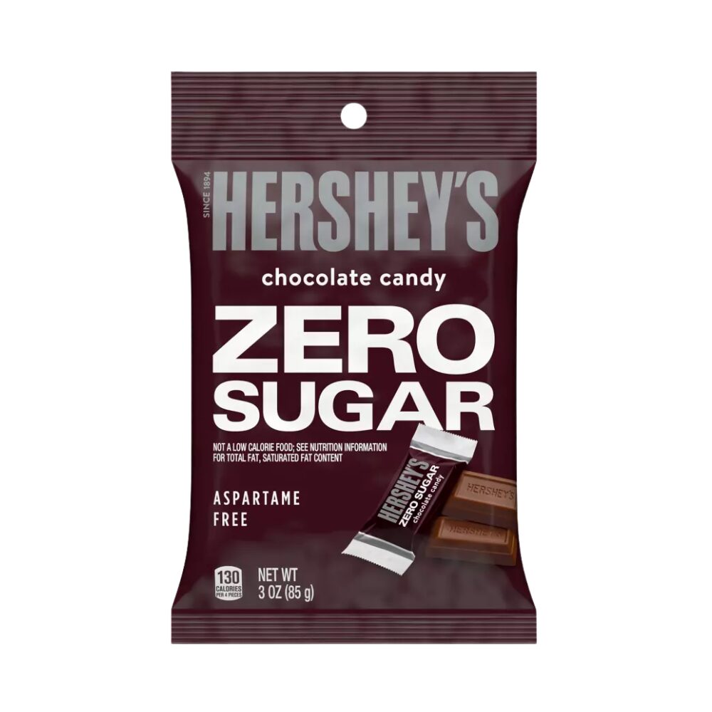 HERSHEY'S Zero Sugar Chocolate Candy, 85g