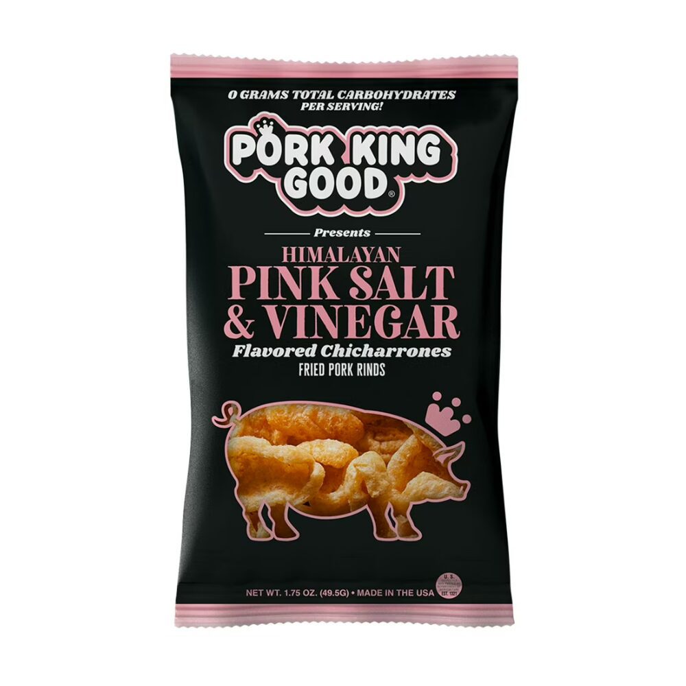Pork King Good Chicharrones, Pink Salt & Vinegar, 49.5 g