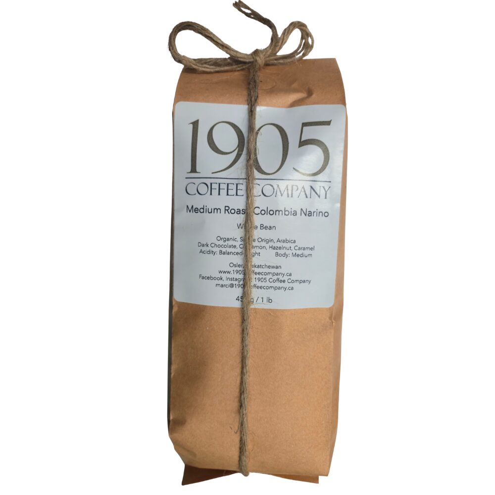 1905 Medium Roast - Colombia Narino - Whole Bean Coffee, 454g