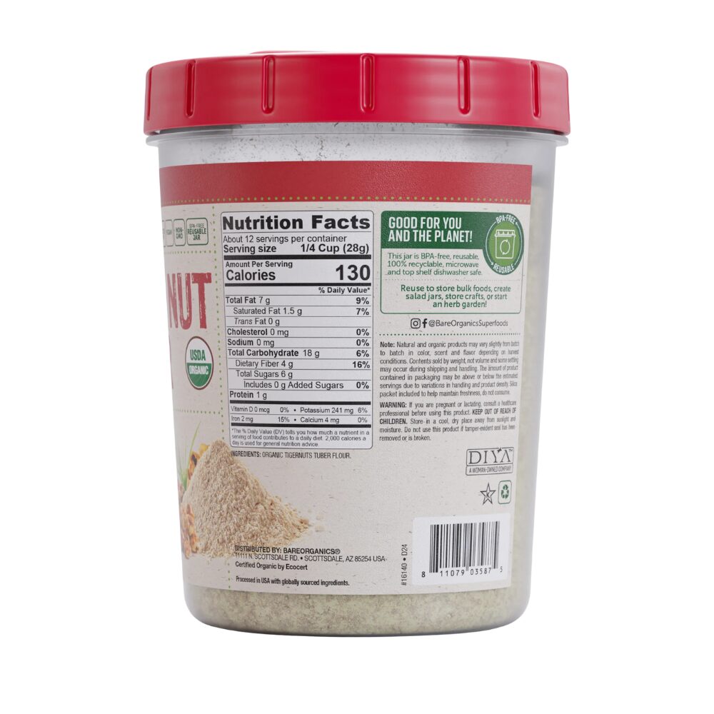 Organic Tiger Nut Flour, 340g
