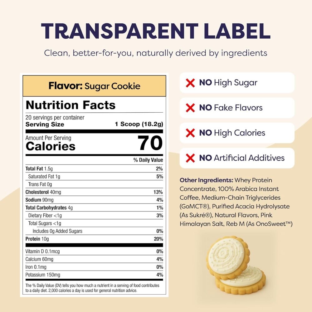 Javvy Protein Coffee - Sugar Cookie, 364g