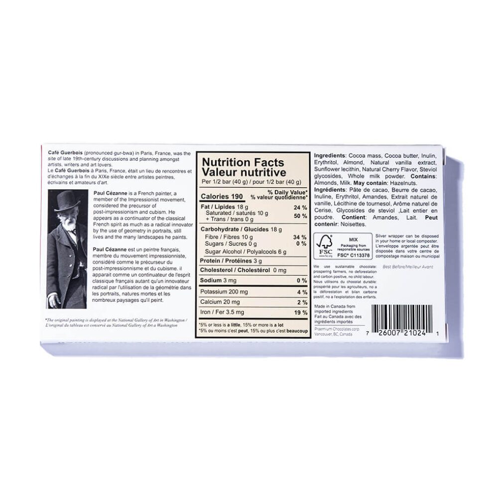 🍁 Ross - Le Guerbois Dark Chocolate Cherry Almond Bar, 80g