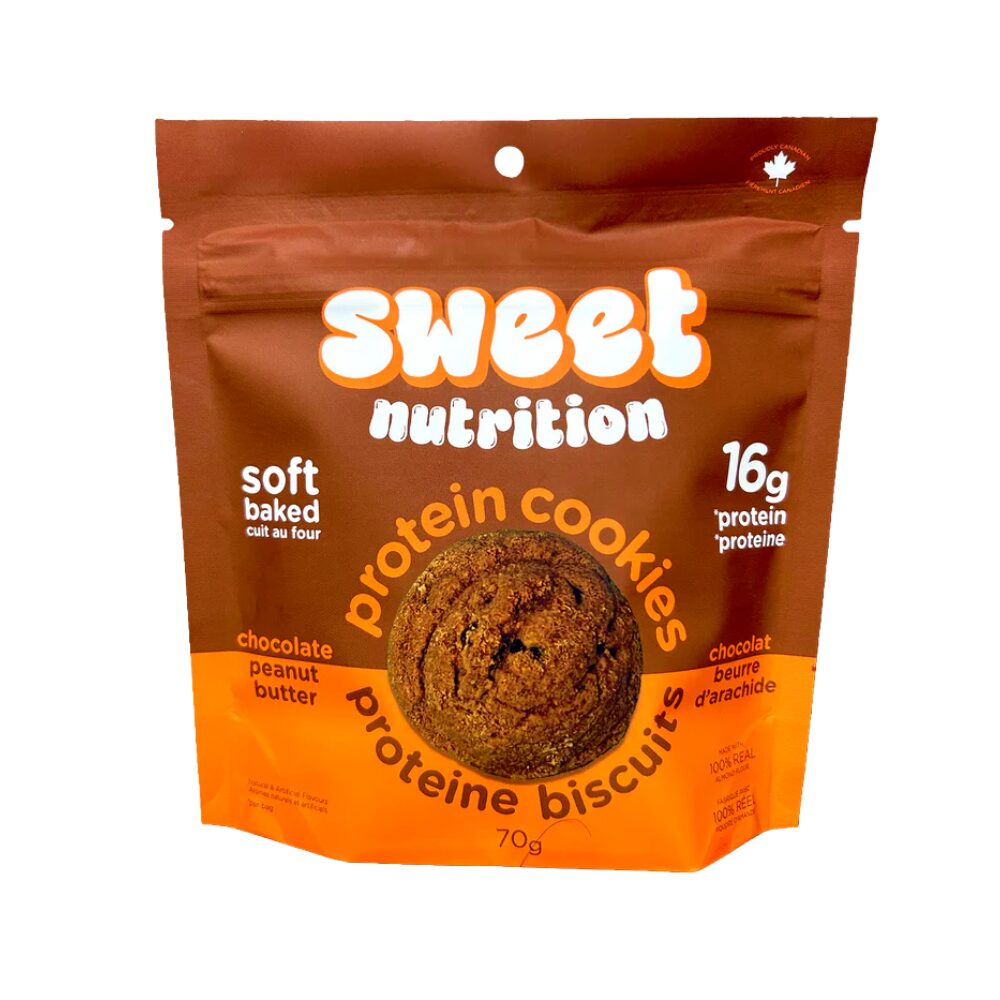 🍁 Sweet Nutrition - Protein Chocolate Peanut Butter Cookies, 70g