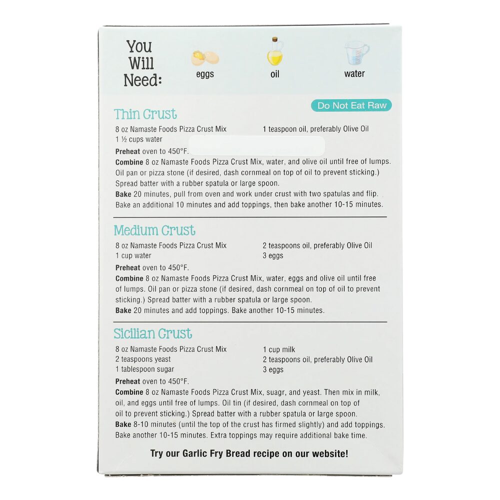 Namaste - Gluten Free Pizza Crust Mix, 453g