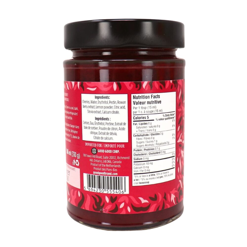 Good Good - No Added Sugar Cherry Spread, 330g