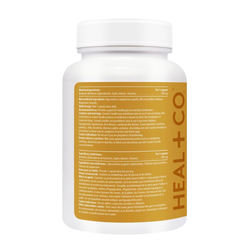 🍁 Heal + Co. Berberine Metabolism & Blood Sugar Balance, 90 Cap