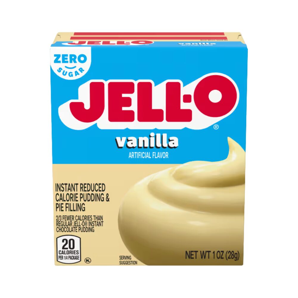 JELLO - Zero Sugar Vanilla Flavor Instant Pudding, 28g