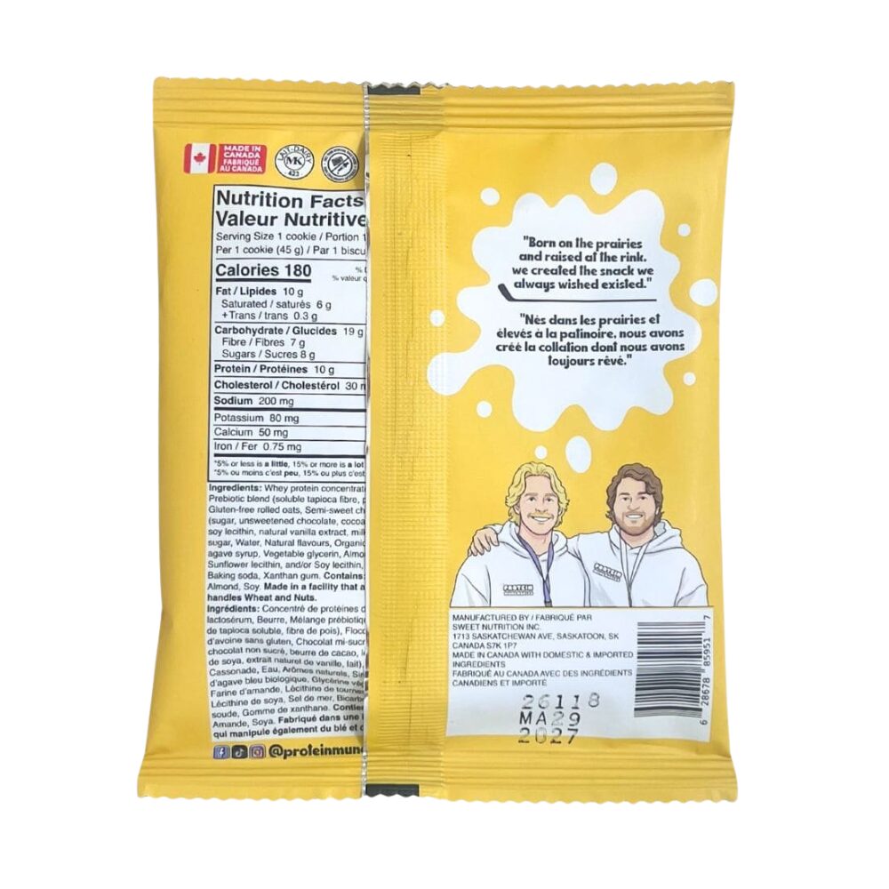 Sweet Nutrition – Protein Soft Oatmeal Chocolate Chip Cookie, 45g