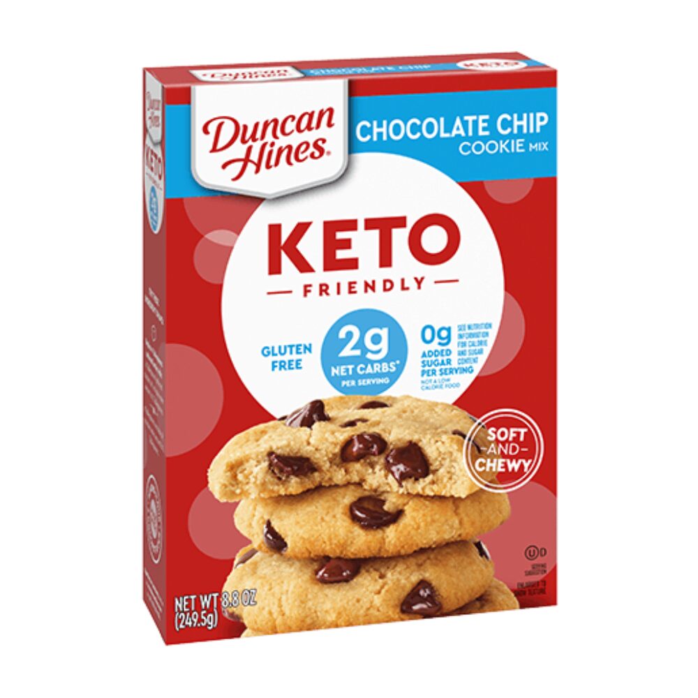 Duncan Hines – Keto-Friendly Chocolate Chip Cookie Mix, 8.8 OZ
