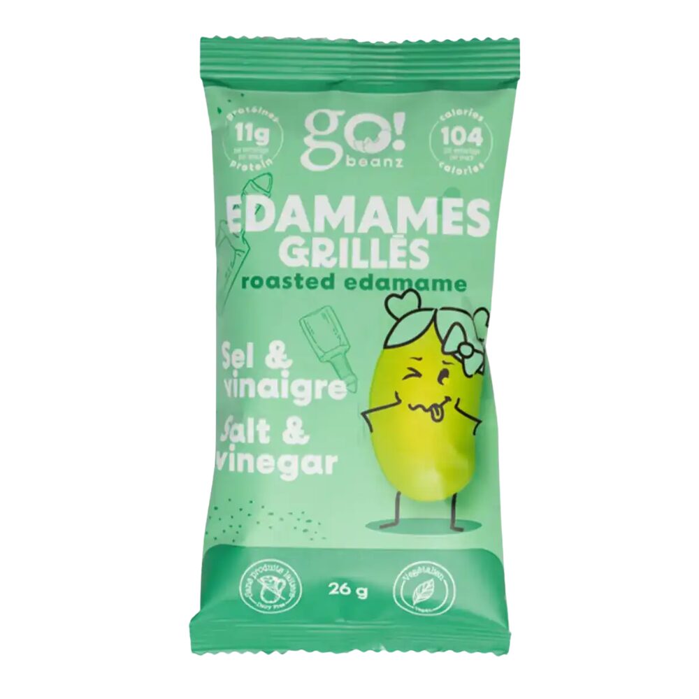 🍁 GO Beanz Edamame – Salt & Vinegar, 26g
