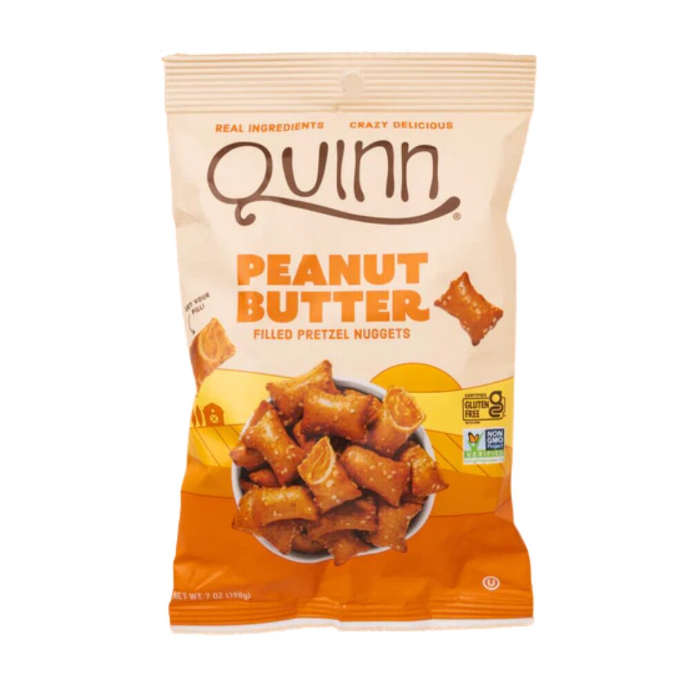 Quinn Peanut Butter Filled Pretzel Nuggets, 198g