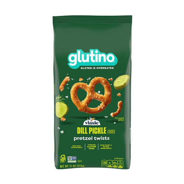 Glutino Gluten Free Vlasic Dill Pickle Pretzel Twists, 312g